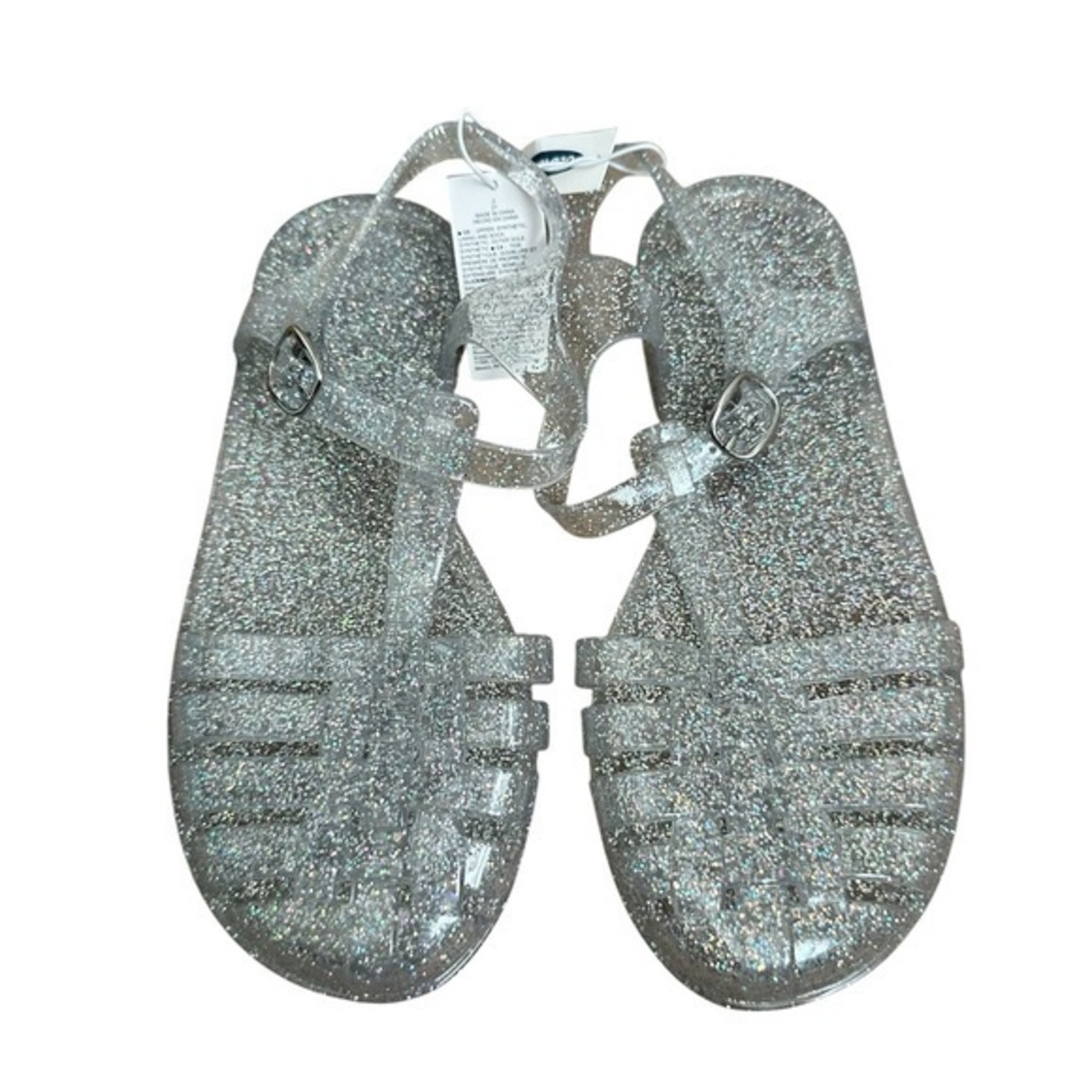 Old Navy Glittery Silver Sandals